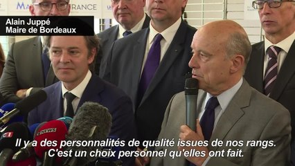 Ministres LR : "des choix individuels" pour Baroin et Juppé