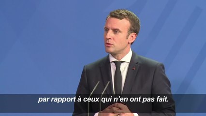 Merkel et Macron prêts à un changement des traités européens