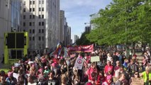 Des milliers de manifestants anti-Trump à Bruxelles