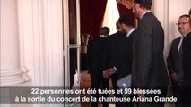 Hommage de Macron aux victimes de l'attentat de Manchester