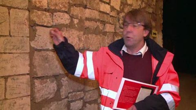 Les souterrains de Naours, récréation des soldats de 14-18