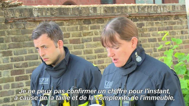 Londres: plusieurs morts dans l'incendie, selon les pompiers