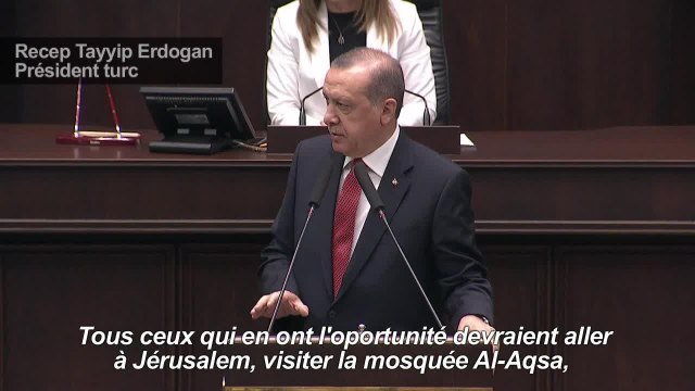 Erdogan exhorte tous les musulmans à visiter Jérusalem