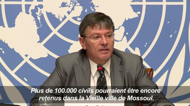 Mossoul: 100.000 civils retenus comme boucliers humains (ONU)