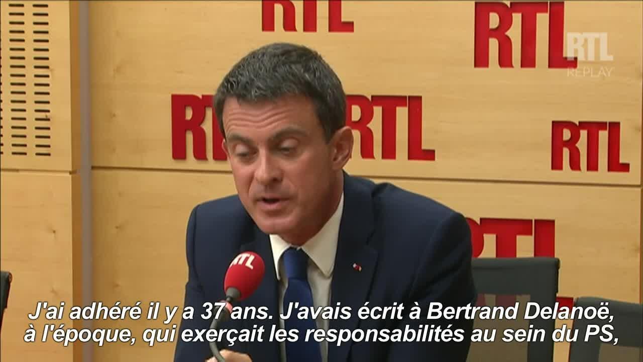 Manuel Valls : "je quitte le Parti socialiste"