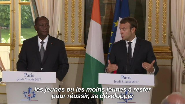 Macron veut développer tous les partenariats avec l'Afrique