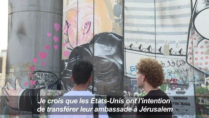 Cisjordanie: nouveau graffiti de Trump sur le mur de séparation