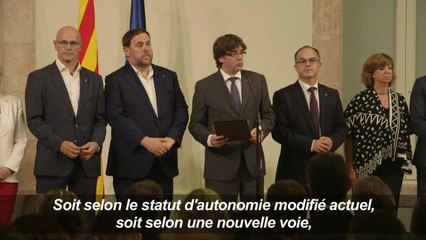 Le gouvernement catalan déclenche le choc frontal avec Madrid