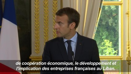 Macron souhaite "développer" l'aide bilatérale avec le Liban