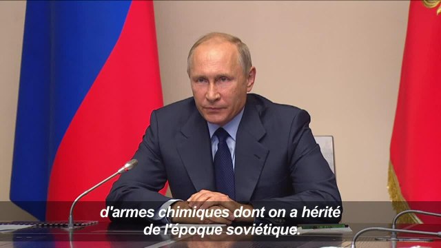 La Russie détruit ses dernières armes chimiques
