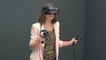 Sophie Levy teste le casque de réalité virtuelle HP (Microsoft)