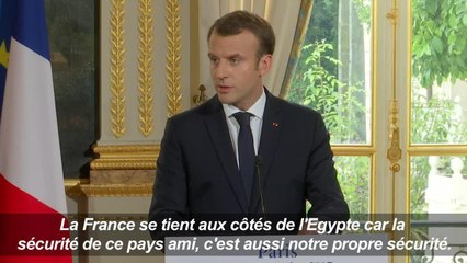 Egypte: Macron apporte un soutien malgré les droits de l'homme