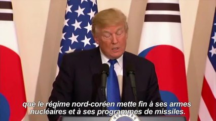 Trump qualifie la Corée du Nord de "menace mondiale"