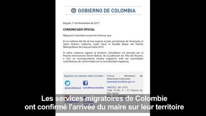 La Colombie confirme que le maire de Caracas s'y est réfugié