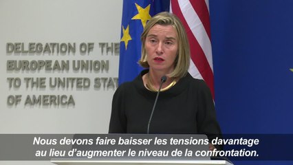 Iran:Mogherini appelle le Congrès à respecter l'accord nucléaire