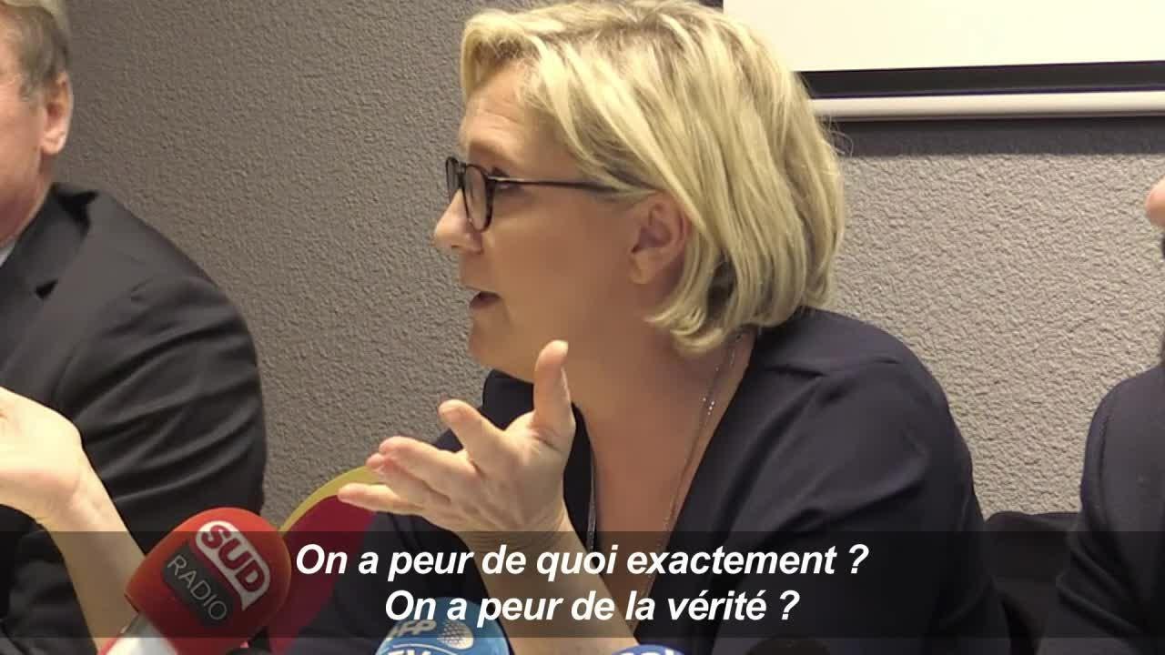 M. Le Pen insinue l'étouffement d'une affaire de viol