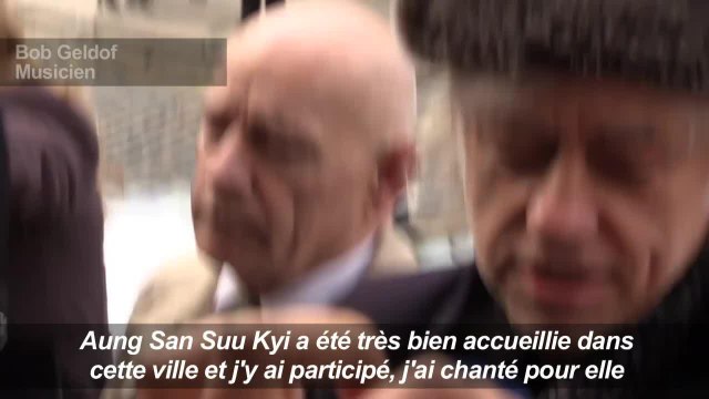 Dublin: Bob Geldof ne veut pas être lié à Aung San Suu Kyi
