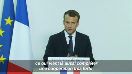 Le président Macron annonce la vente de deux corvettes aux EAU