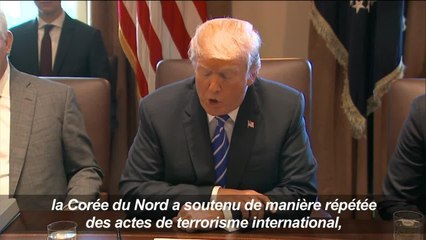 USA: la Corée du Nord désignée "Etat soutenant le terrorisme"
