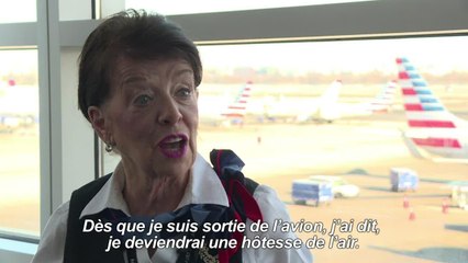 La doyenne des hôtesses de l'air célèbre ses 60 ans de carrière