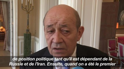 Jean-Yves Le Drian répond aux accusations de Bachar al-Assad