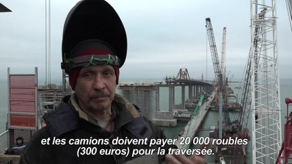 Un pont entre la Crimée et la Russie bientôt terminé