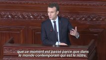 Le Printemps arabe n'est pas terminé, dit Macron à Tunis