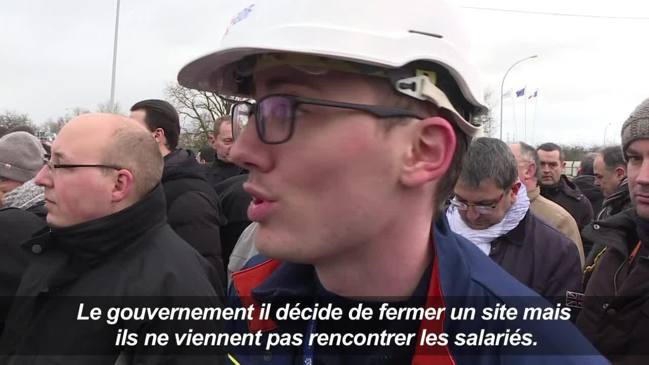 Manifestation devant la centrale de Fessenheim