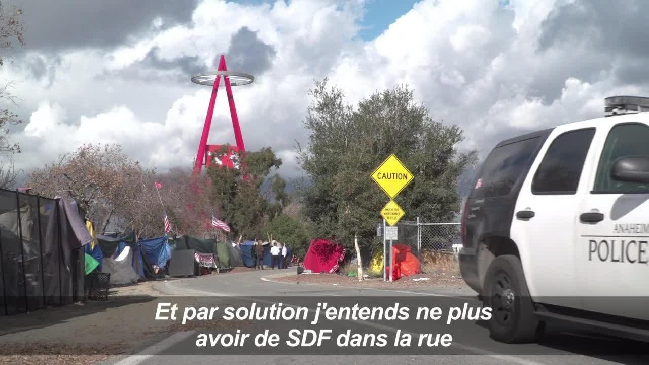 Un campement de SDF californiens menacé d'être évacué