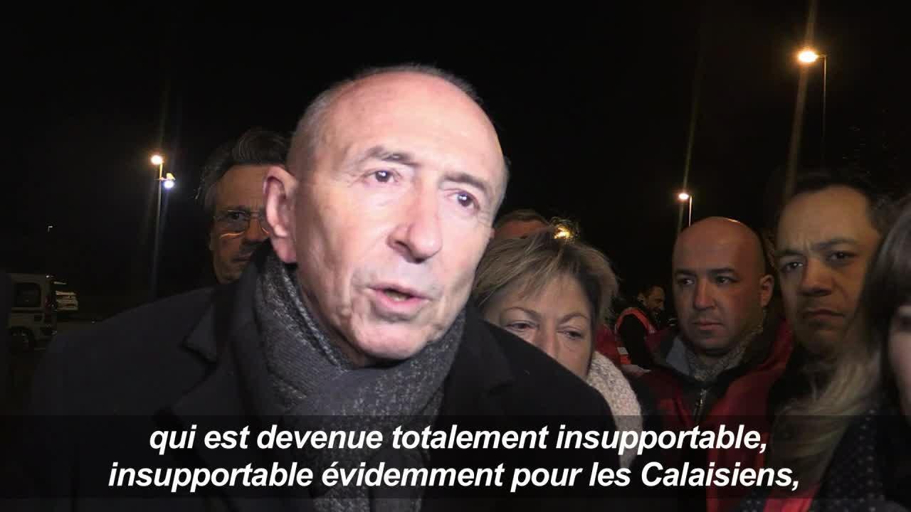 Collomb à Calais après des affrontements violents entre migrants