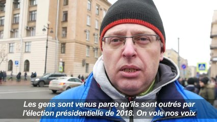 Russie : manifestation contre Poutine à Saint Pétersbourg