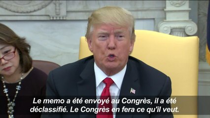 Donald Trump annonce avoir déclassifié la note critiquant le FBI