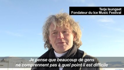 Un festival de musique et d'instruments de glace en Norvège