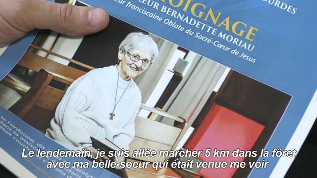 Guérison miraculeuse : Soeur Bernadette face à la presse