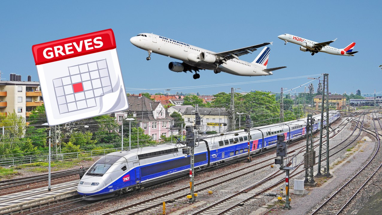 SNCF, AIR FRANCE, HOP! : LE CALENDRIER DES GRÈVES JUSQU’EN JUIN