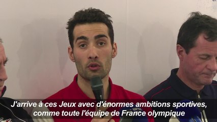 JO-2018: Fourcade arrive avec "d'énormes ambitions sportives"