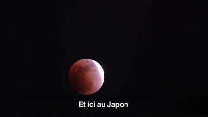 Tour du monde de la "Super Lune bleue de sang"