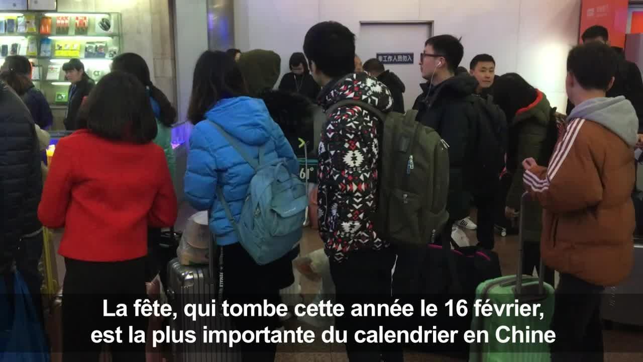 Nouvel an lunaire: des millions de Chinois rentrent chez eux