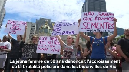 Brésil: rassemblement après l'assassinat de Marielle Franco