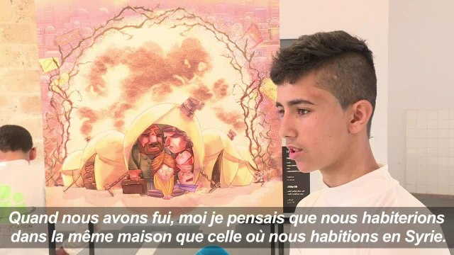 Des poèmes illustrés d'enfants syriens exposés à Beyrouth
