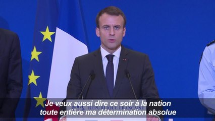 Aude: point presse de Macron après la réunion de crise (3)