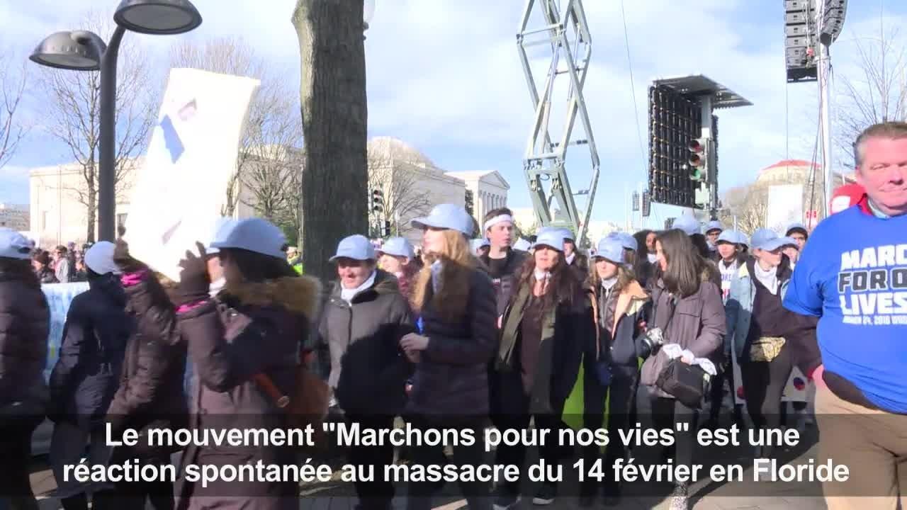 Des milliers d'Américains dans la rue contre les armes à feu