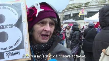 Journée des droits des femmes: manifestation à Paris