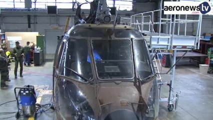 Voici le site de maintenance des hélicoptères de l’armée de Terre