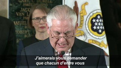 Rex Tillerson fait ses adieux au département d'Etat