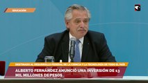 Alberto Fernández anunció una inversión de 13 mil millones de pesos