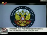 Partidos del Gran Polo Patriótico Simón Bolívar expresan su respaldo al pueblo de Rusia