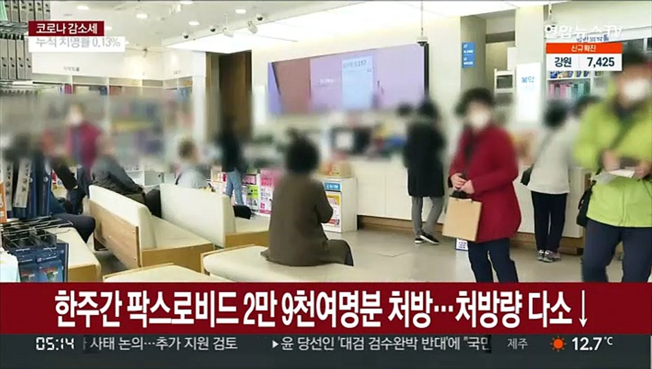 한주간 팍스로비드 2만 9천여명분 처방…처방량 다소 줄어