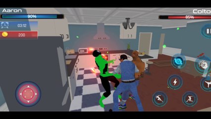 Spider Ninja Frog Superhero Vs Vegas City Gangster Fighting