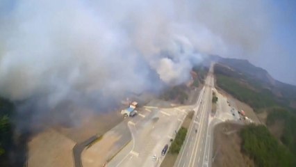 청양군 목면 산불 발생..."헬기 4대·진화대원 131명 투입" / YTN